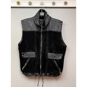 Nils Skiwear Fleece Vest Womens Medium Black Full Zip USA Made Outdoors